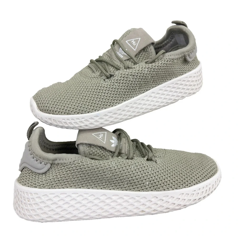 Adidas Originals HU Pharrell Williams Toddler US 8K Tan Beige Sneakers‎ Shoes